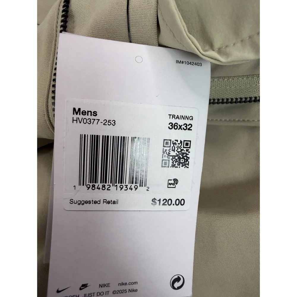 NEW $120 NIKE 24.7 PERFECTSTRETCH DRIFIT UV UTILITY PANTS KHAKI HV0377-253 36x32 - Picture 4 of 7